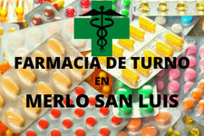 Farmacia de turno en Merlo, San Luis